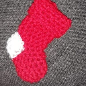 Crochet Christmas Ornament Stocking